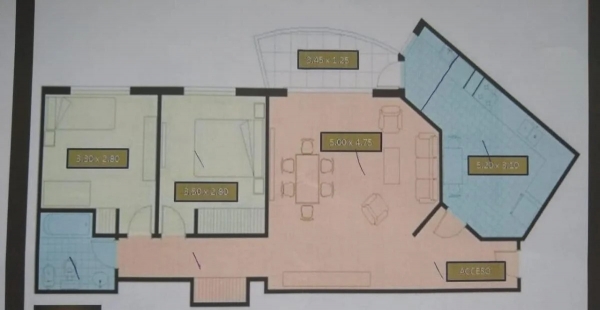 Departamento · 70m² · 3 Ambientes · 1 Cochera