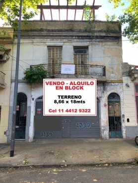 VENDO/ALQUILO Terreno en Block