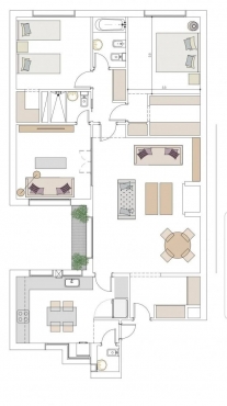 Departamento · 110m² · 4 Ambientes